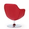 Manhattan Comfort Caisson Faux Leather Swivel Accent Chair in Red and Polished Chrome, PK2 2-AC028-RD - alternate 7